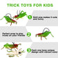 Mukum 16 Pcs Plastic Grasshoppers - Kids' Plastic Insect Figures, Fake Bugs, Green, Easter Party Favors, Tropical Character Toys for Insect Themed