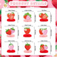 9 PCS Strawberry Centerpieces for Tables - Strawberry Table Decor Strawberry Party Decorations Strawberry Theme Birthday Decorations