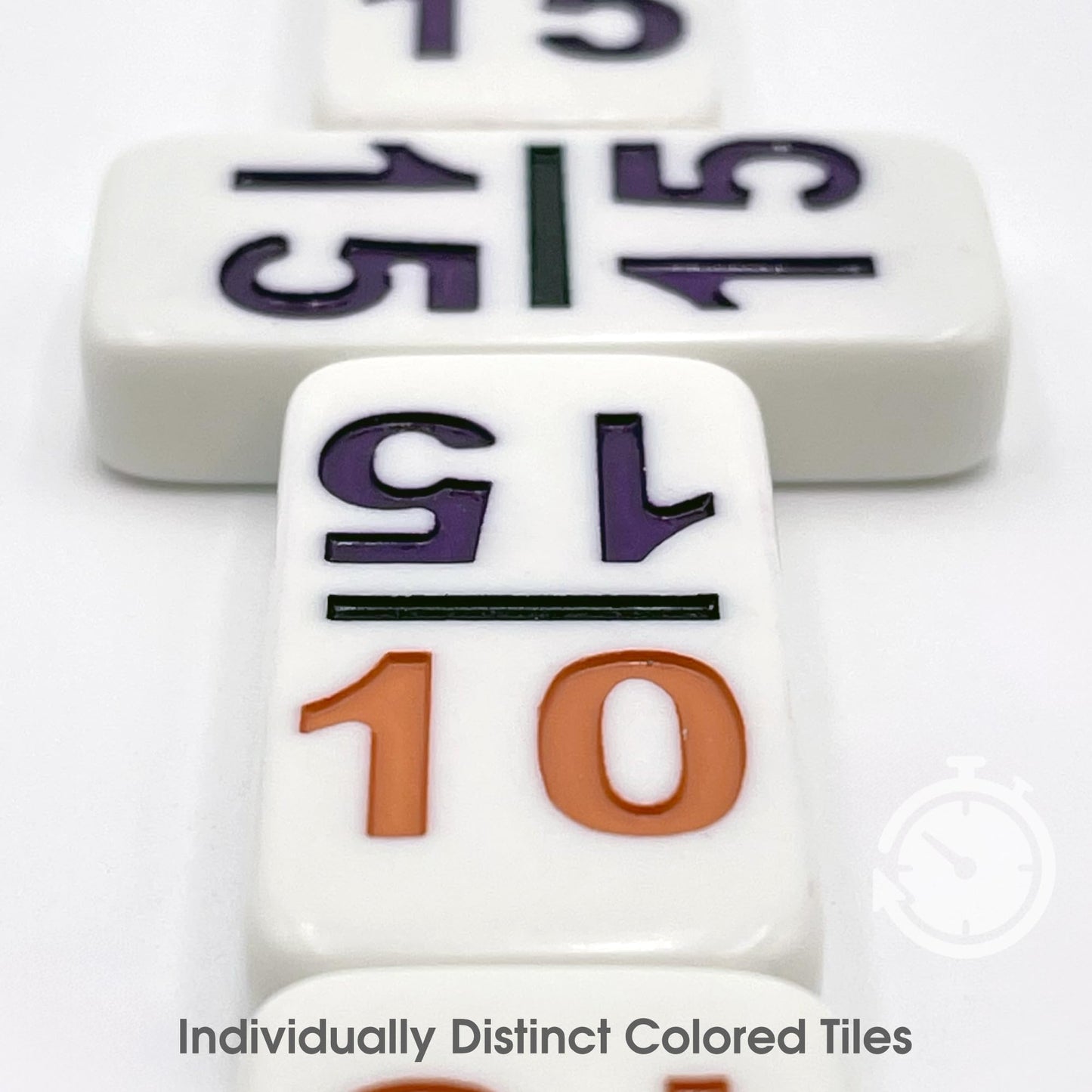 CHH 15 Professional Double Domino with Color Numbers - 136 Pieces Domino Set for All Ages