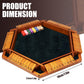 Toidgy 1-6 Players Shut The Box Dice Games, Wooden Board Table Math Game with 16 Dice and Instructions, Classics Close The Box Board Game for Adults