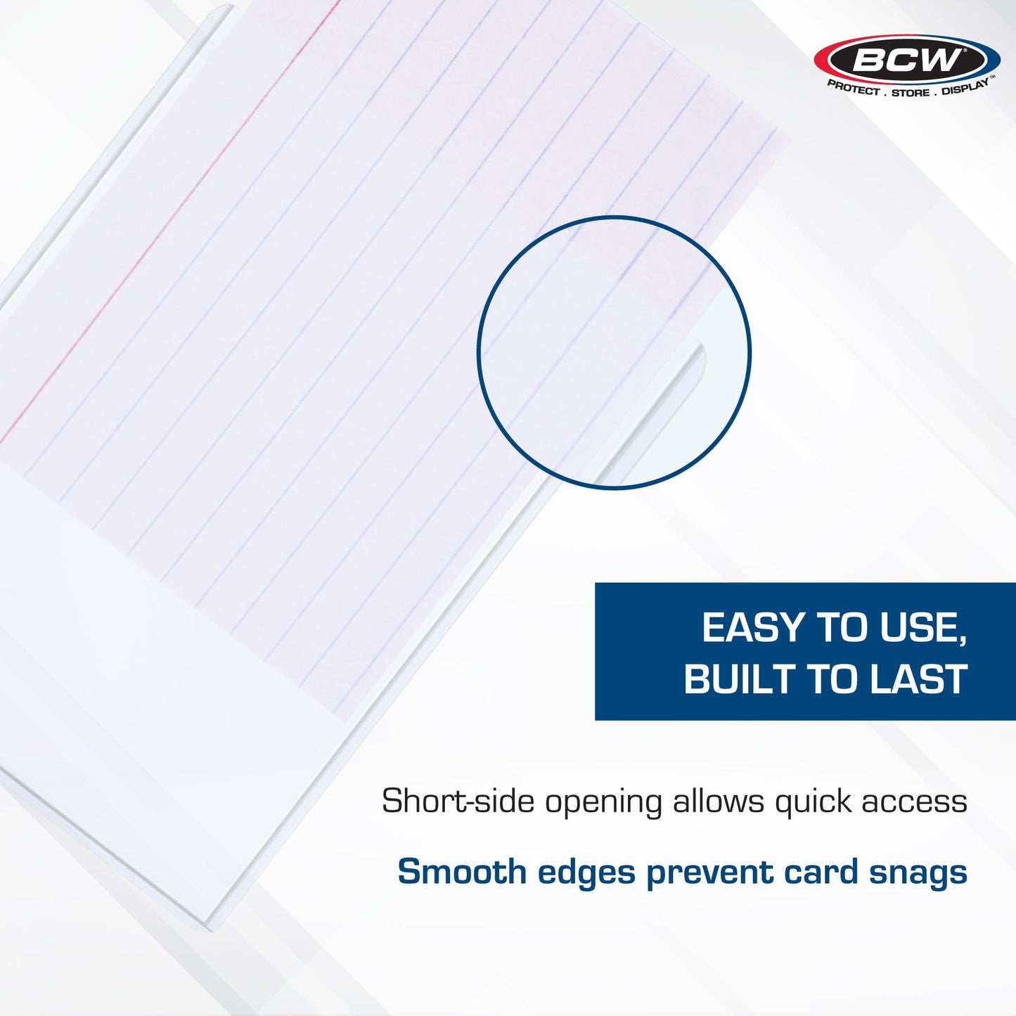 BCW 3.5x5 Topload Holder - 25 Pack | Premium Rigid Plastic Protector Case for Trading Cards, Index Cards, and Photos | Perfect Fit for Transformer