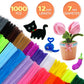GAGANIU 1000pcs Pipe Cleaners, Pipe Cleaners for Crafts, Craft Supplies Multicolor Chenille Stems for Art&Craft Christmas DIY