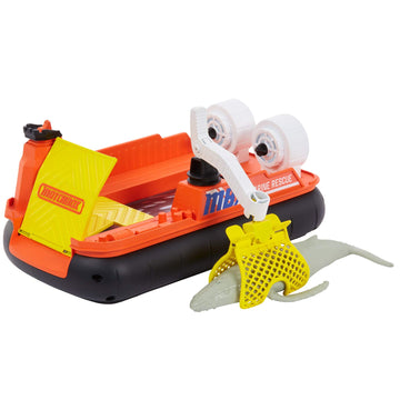 Matchbox Rescue Adventure Set With Vehicle And Animal Figure, Choose Whale Rescue Boat Or Rhino Rescue Helicopter, Both With Animal Figures, Action