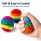 Sack Ball Set, 3 PCS Knitted Footbags for Indoor Outdoor Freestyle Tricks