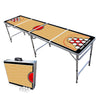 8-Foot Professional Beer Pong Table w/Cup Holes - Portland Basketball Court