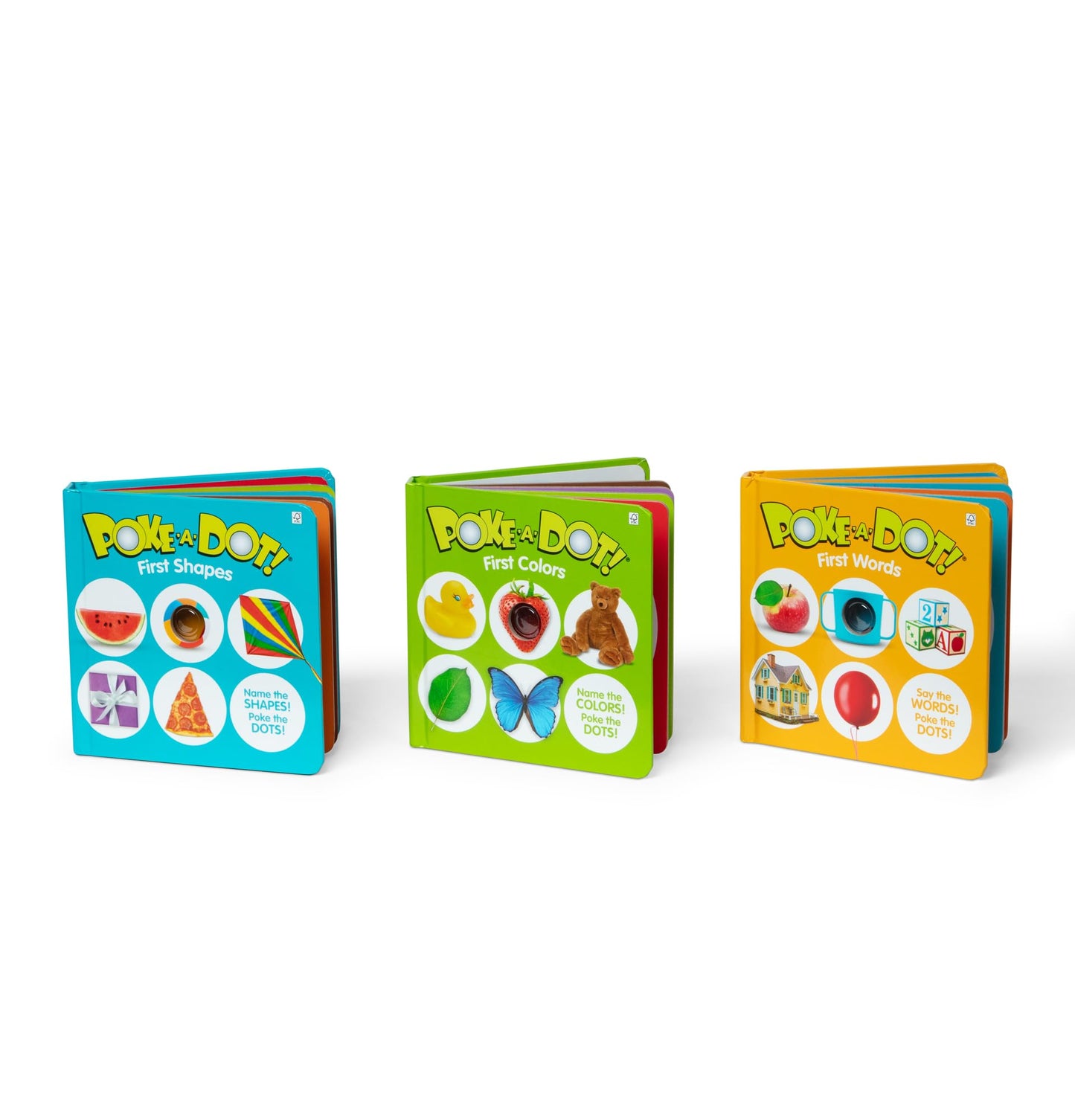 Melissa & Doug Poke-a-Dot First Words Shapes & Colors 3-Pack