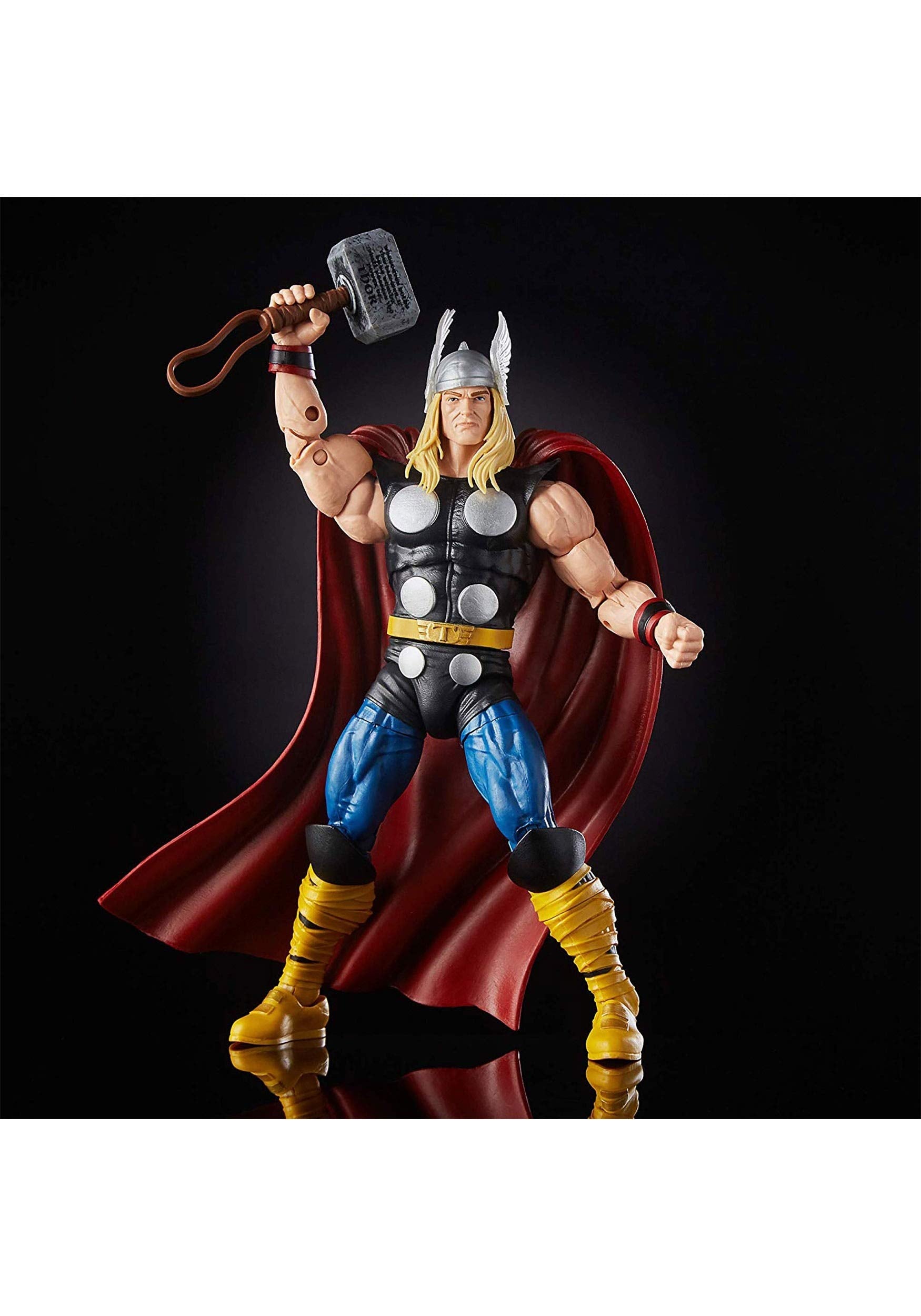 Marvel Comics 80th Anniversary Legends Series 6"-Scale Vintage Comic-Inspired Thor Collectible Action Figure, Brown, Ages 4 and up