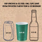 Steel Chill Cups 16 oz. Durable & Reusable Party Cups, Green, 12 Count