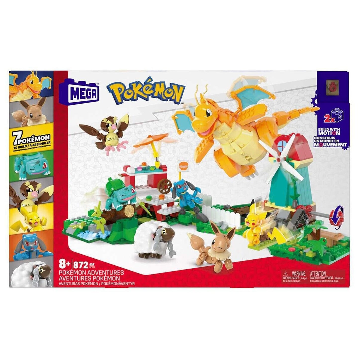 Mattel MEGA Pokemon Adventures 872 Piece Building Set