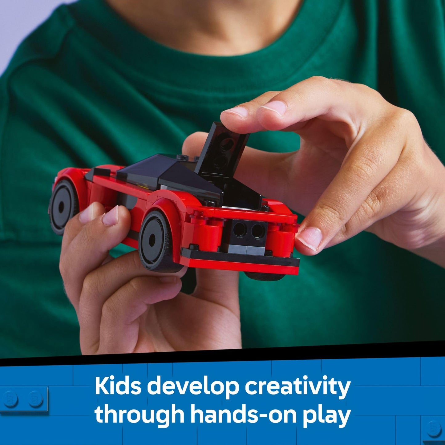 LEGO City Red Sports Car Toy - Building Toy for Kids, Boys and Girls, Ages 5+ - Educational Gift for Birthdays and Holidays - Includes Driver