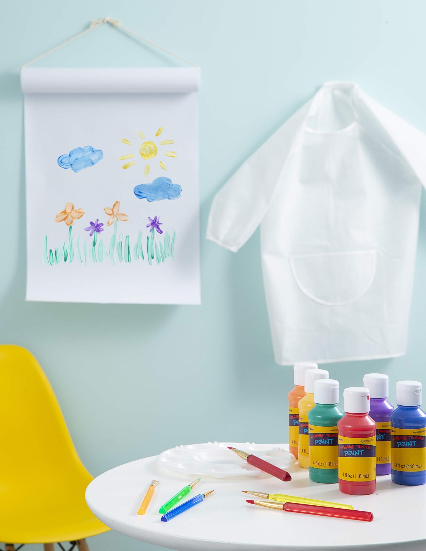 Darice Young Artist Set: Painting Supplies for Kids, 14-Piece Bundle