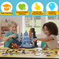 shoplease Magnetic Building Cubes for Kids, 200 Pieces, Building Blocks Set, Ages 3+, STEM Educational Toy Set