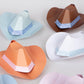 Meri Meri Mini Cowboy Party Hats (Pack of 8), Paper Birthday Party Hats, 8 Stylish Colors, Ages 3+, Cowboy Western Party Decorations, 7.25" x 2.75" x