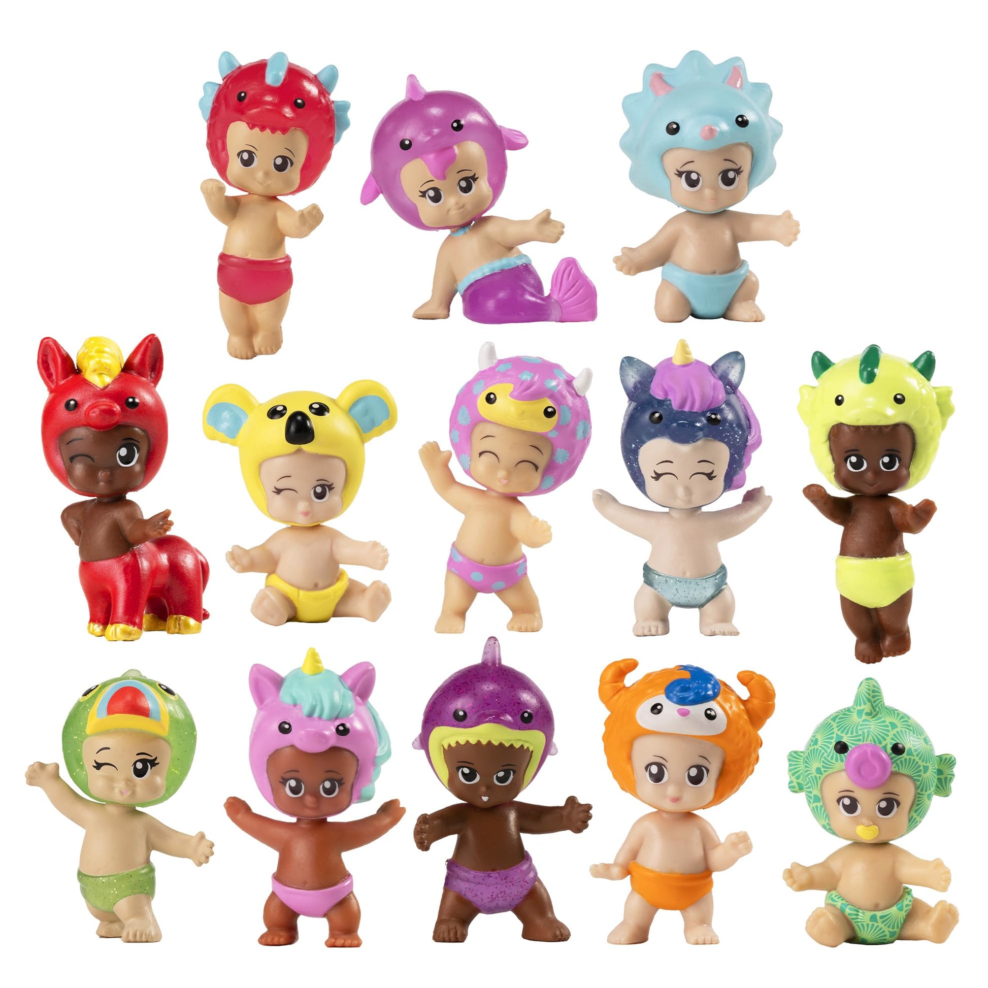 Bibi-Chibis Besties Pack, 5 Characters to Discover, Collectible Babies with Unique Costumers, Will You find The Limited Edition? 48 Bibi-Chibis