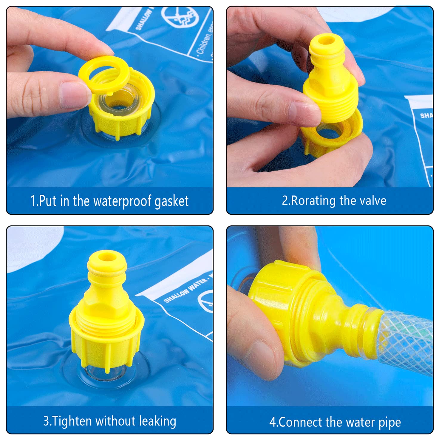 Splash pad for Kids, Arfbear 67" Kiddie Pool Splash Pads for Toddlers 3-16 Summer Outdoor Water Spray Play Mat Wading Pool Inflatable Baby Kids Water