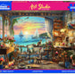 White Mountain 1000 Piece Jigsaw Puzzle Scenic Ocean Sunset, Art Studio