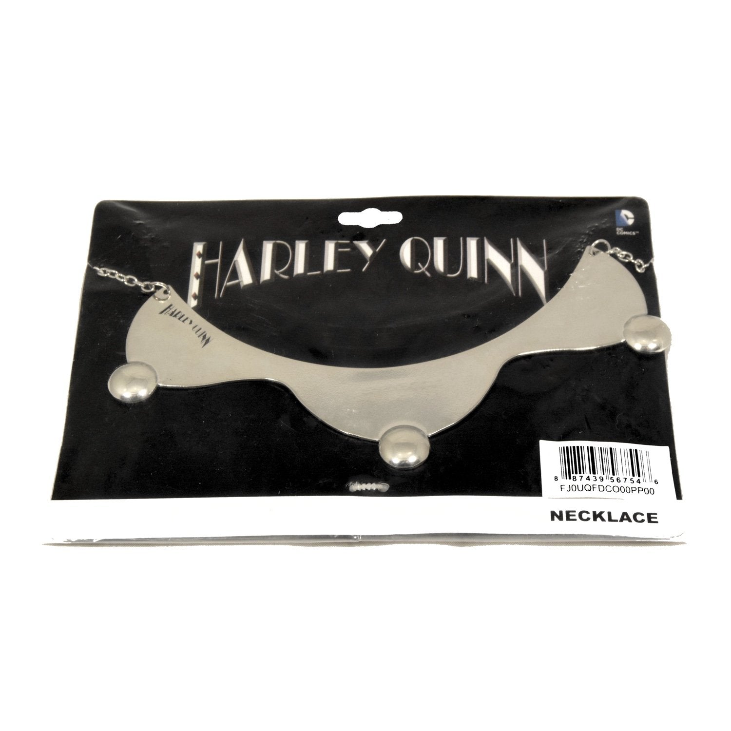 DC Comics Harley Quinn Logo Symbol Large Metal Collar Chain Necklace
