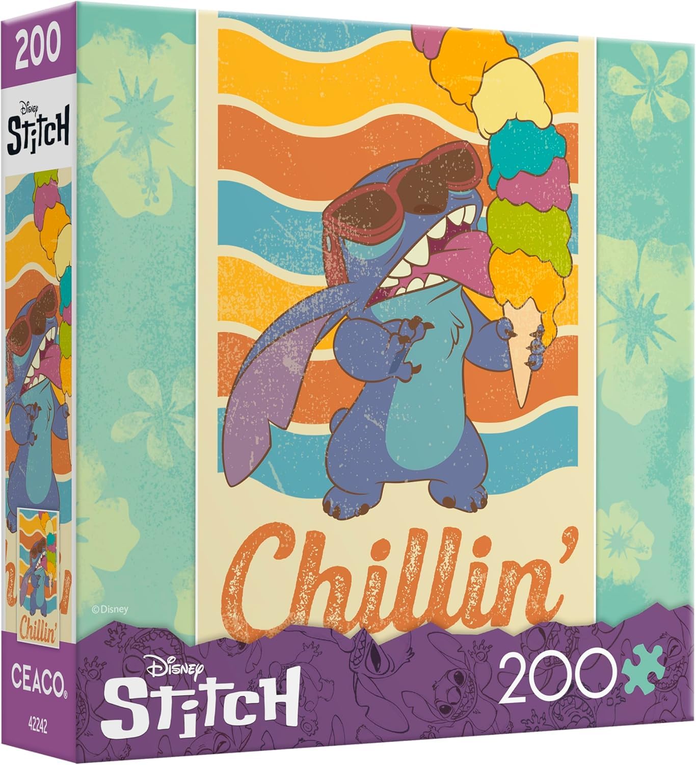 Ceaco - Disney Stitch Wear - 200 Piece Jigsaw Puzzle for Kids Ages 8-12