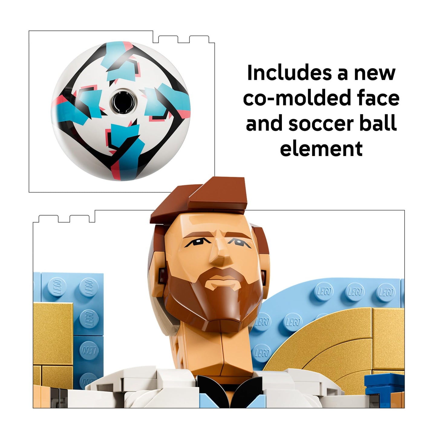 LEGO Editions Lionel Messi - Soccer Legend - Building Set for Boys & Girls, Ages 12+ - Collectible Soccer Gift with Plaque - Kids Bedroom or Shelf