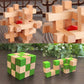 RICHOOSE Wooden Brain Teaser Puzzles for Adults, 6PCS Coffee Table Puzzle Games with Display Stands, Challenging 3D Wood Puzzles for Teens to Seniors