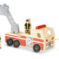 Melissa & Doug Wooden Fire Truck with 3 Firefighter Play Figures