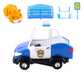ZhuZhu City Electronic Hamster Police Car Toy - Interactive Pet with 40+ Sounds & Sirens - Includes Mr. Squiggles - Birthday Gift for Boys & Girls