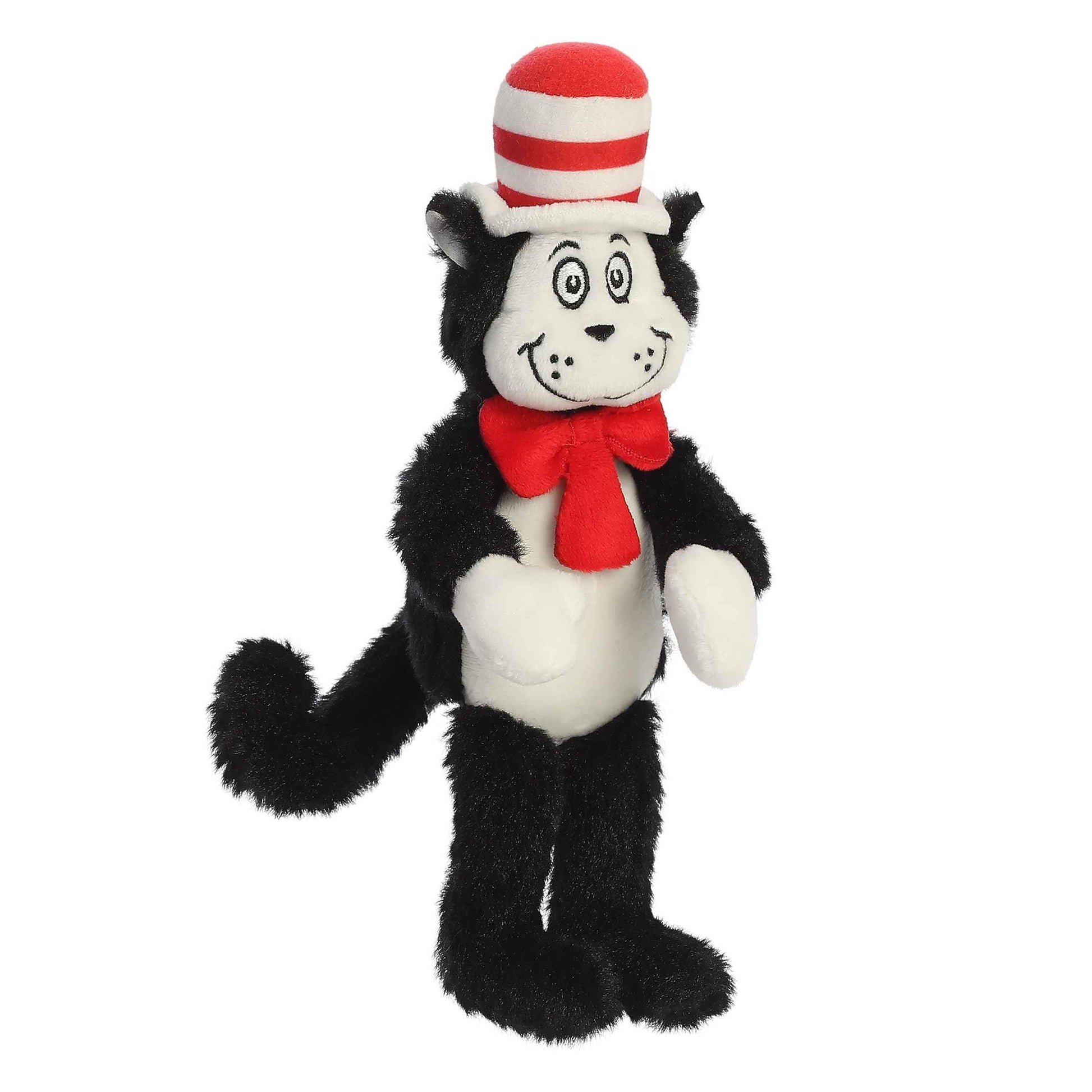 Aurora® Whimsical Dr. Seuss™ Mini Cat in The Hat Stuffed Animal - Magical Storytelling - Officially Licensed - Black 7 Inches