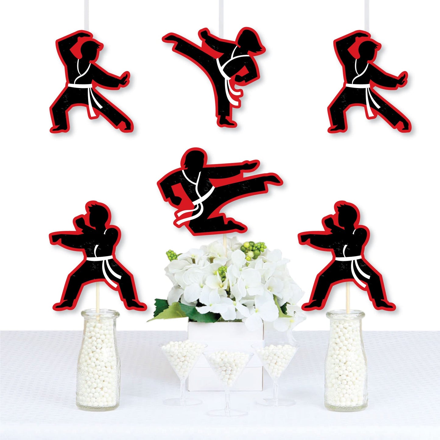Big Dot of Happiness Karate Master - Decorations DIY Martial Arts Birthday Party Essentials - Set of 20