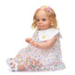 KOKOMANDY Realistic Reborn Toddler Dolls Girls 24 Inch Soft Cloth Body Silicone Baby Doll Cuter Weighted Baby Real Size Blonde Curly Hair Blue Eyes
