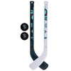 Franklin Sports Seattle Kraken NHL Mini Hockey Stick Set - NHL Team Knee Hockey Stick and Ball Set - Two Player Stick Set - Great Toy for Kids