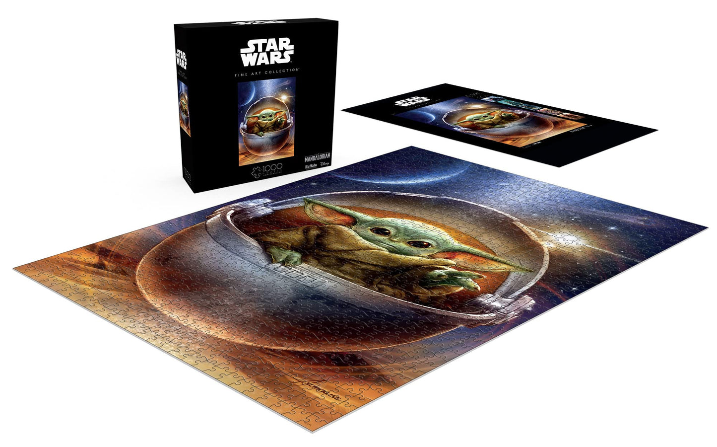 Buffalo Games - Star Wars - Galactic Child - 1000 Piece Jigsaw Puzzle for Adults Challenging Puzzle Perfect for Game Nights - Finished Puzzle Size is