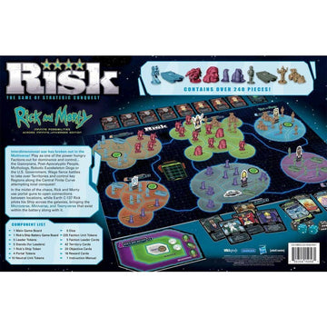 Risk Rick and Morty Risk Game | Based on The Popular Adult Swim TV Show Rick & Morty | Official Rick and Morty Merchandise | Classic Risk Board Game