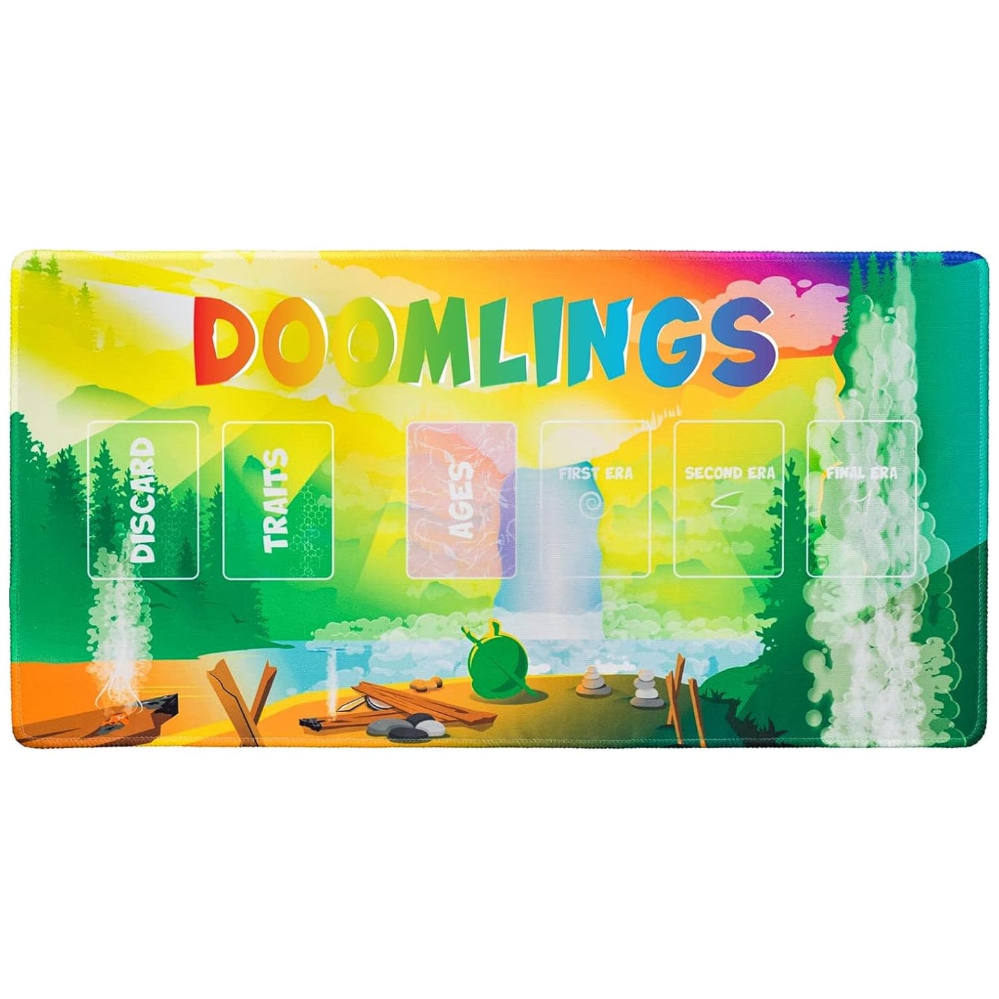 Doomlings 'Birth of a Hero' Community Playmat - Game Playermat Card Game, 11" x 22"