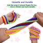Sensory Chew Necklace for Boys and Girls, 6 Pack Stretch Chewing Necklaces for Kids with Autism ADHD SPD, Oral Motor Aids Baby Chew Toys Reduce