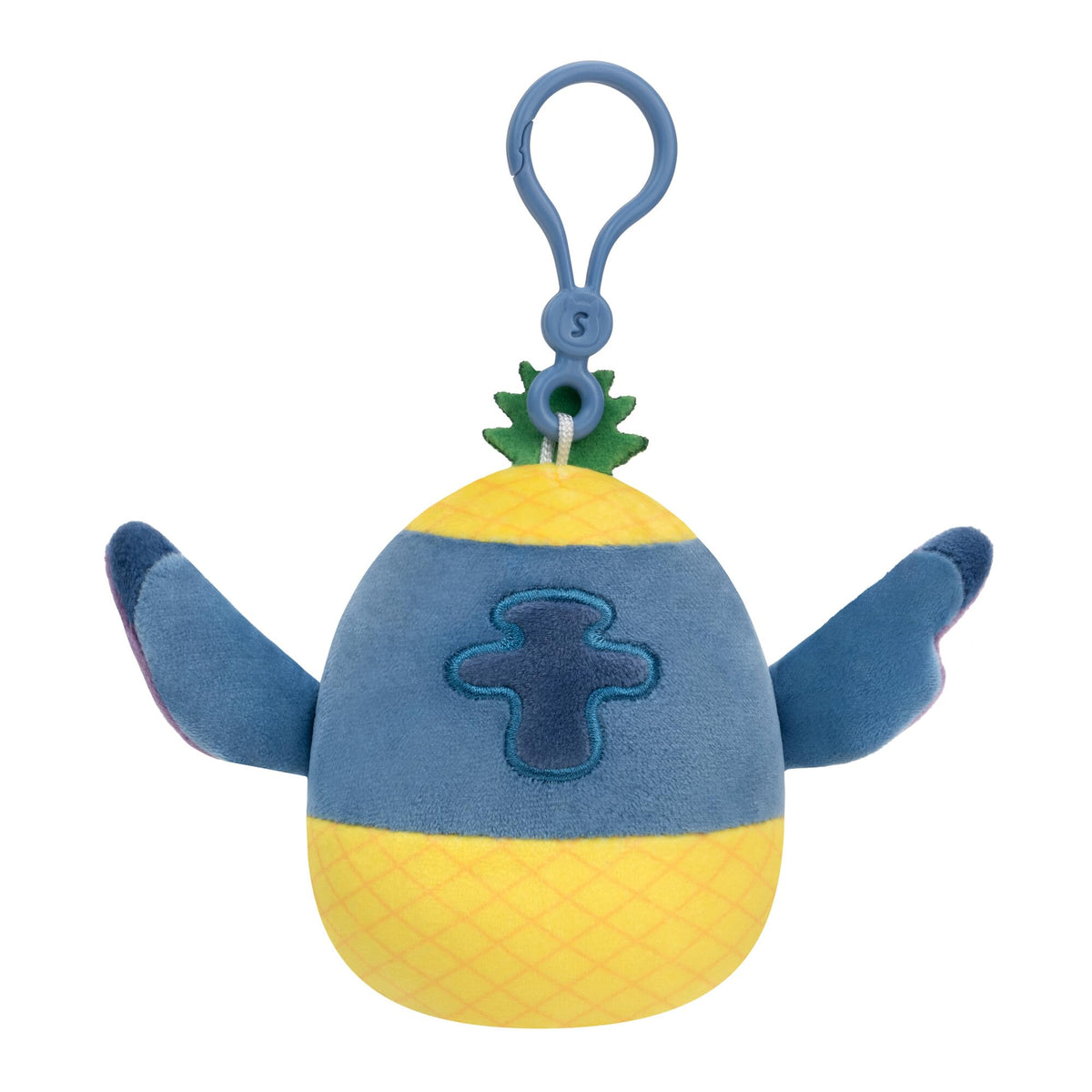 Squishmallows Original 3.5in Disney Stitch and Pineapple Stitch Clip 2-Pack - Official Jazwares Plush