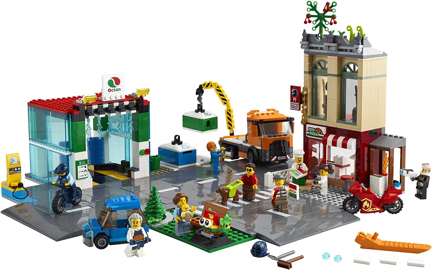 LEGO City Town Center 60292 Building Kit; Cool Building Toy for Kids, New 2021 (790 Pieces)