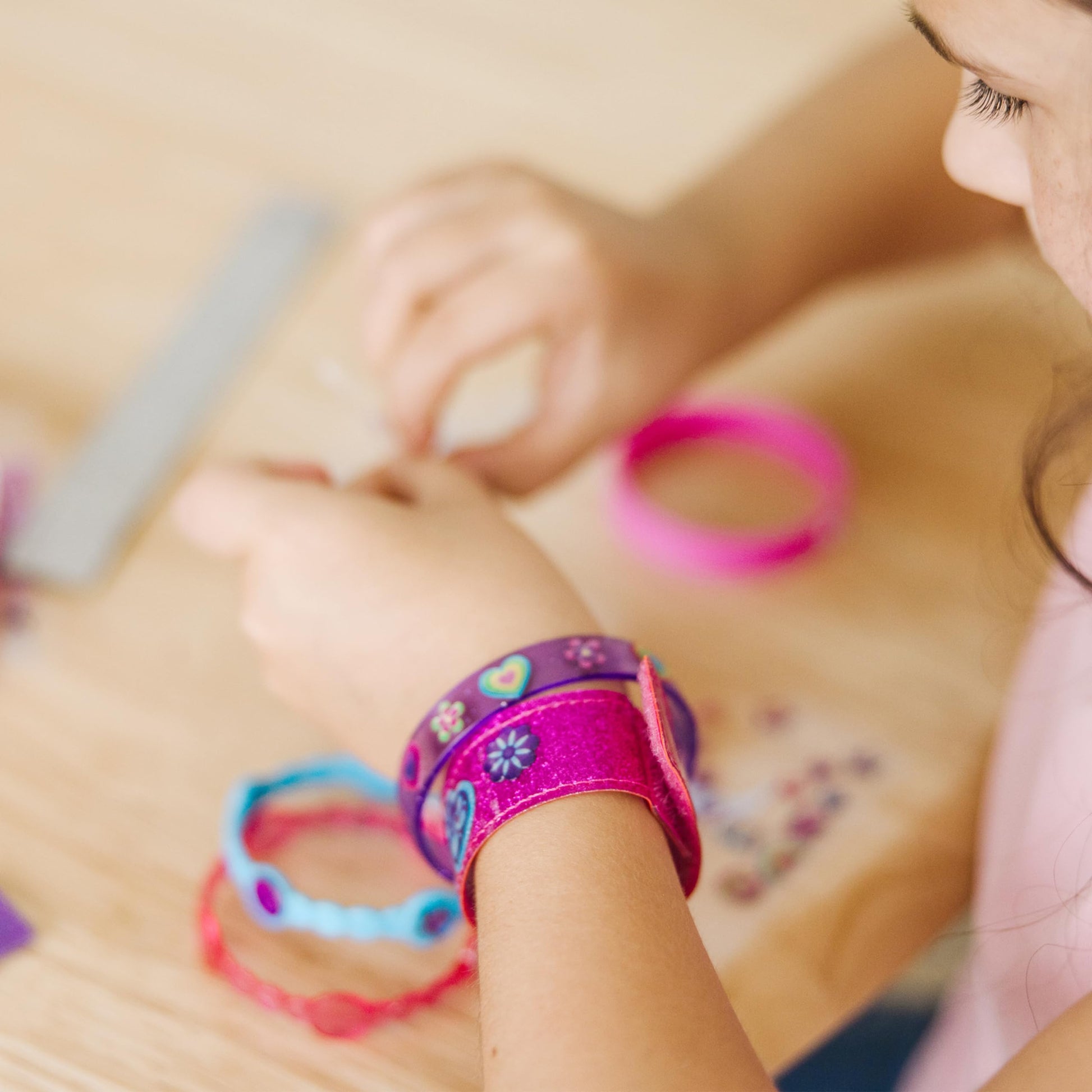 Melissa & Doug Design-Your-Own Jewelry-Making Kits - Bangles, Headbands, and Bracelets DIY Jewelry, Decorate with Stickers, Bracelet and Headband