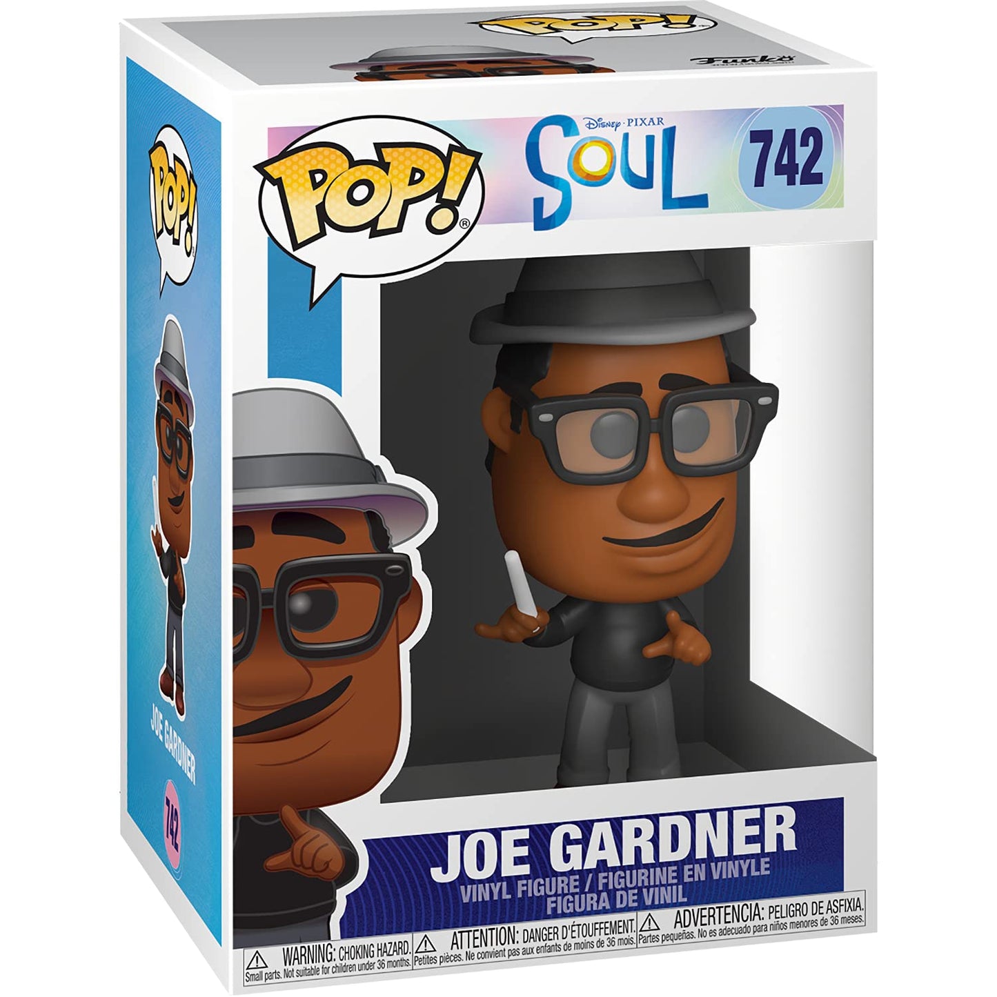 Joe Gardner: Fun ko P o p ! Vinyl Figurine Bundle with 1 Compatible 'ToysDiva' Graphic Protector (742-47950 - B)