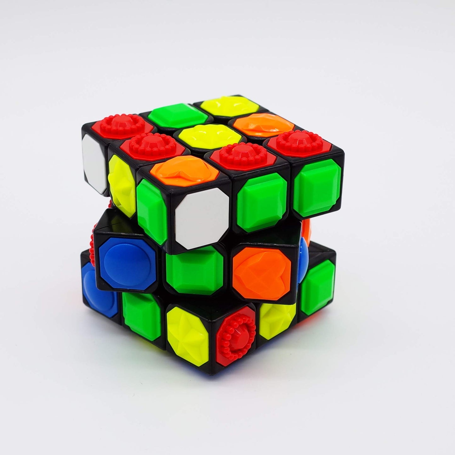 3X3x3 Magic Cube Tactile Cube for Blind 3D Embossed Braille Fingerprint Speed Cube