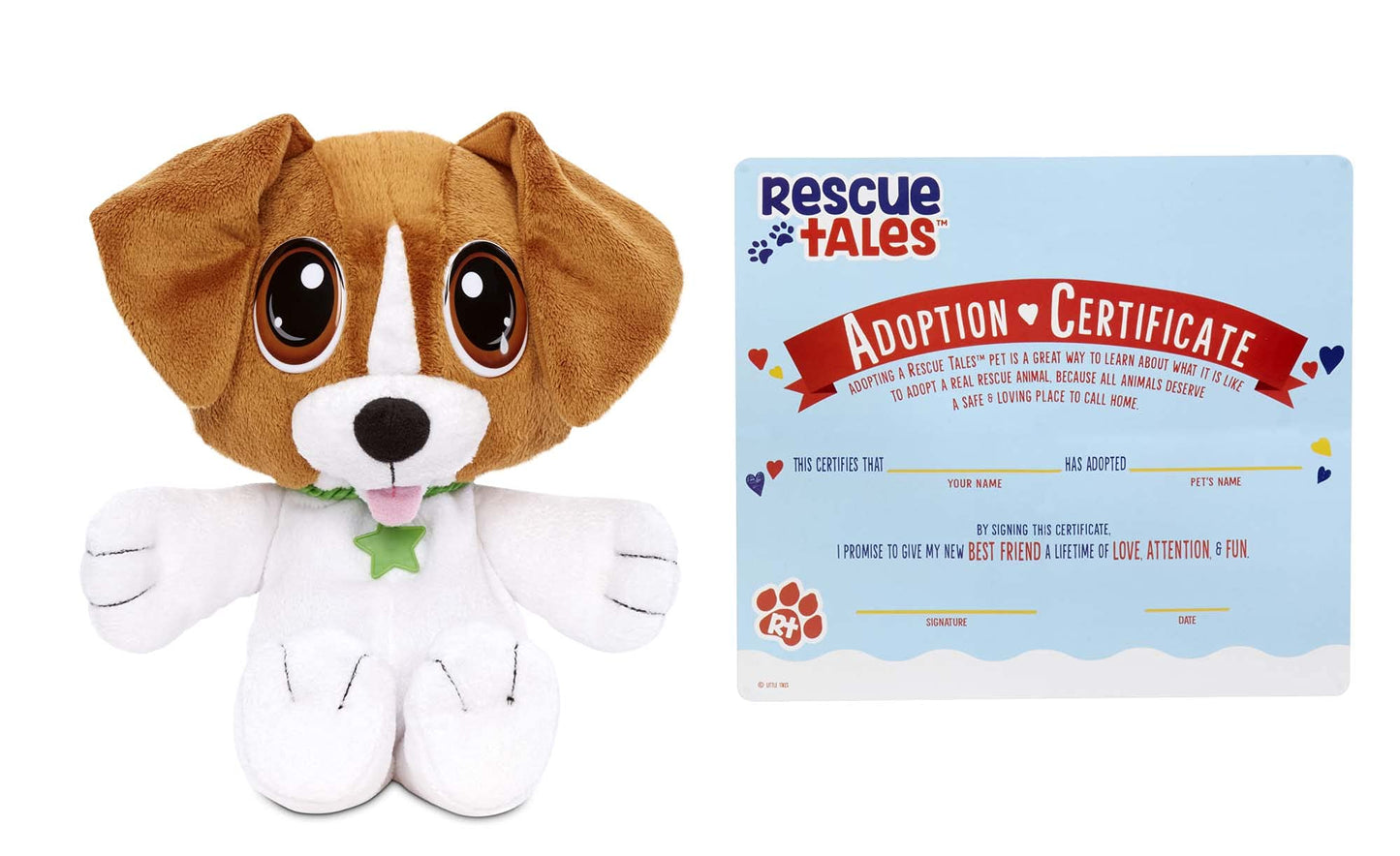 Rescue Tales Cuddly Pup Beagle Soft Plush Pet Toy, Multicolor (655180)