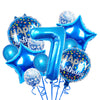 Balloons, 11 pcs Foil Balloons 7 year old for 7st Birthday Party Supplies Decoration? Confetti Balloon Kids Party Balloons Birthday Party Supplies 7