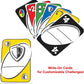 Mattel Games UNO Remix Card Game for Family Night with Customizable Options & Write-On Cards in Storage Tin for 3-6 Players