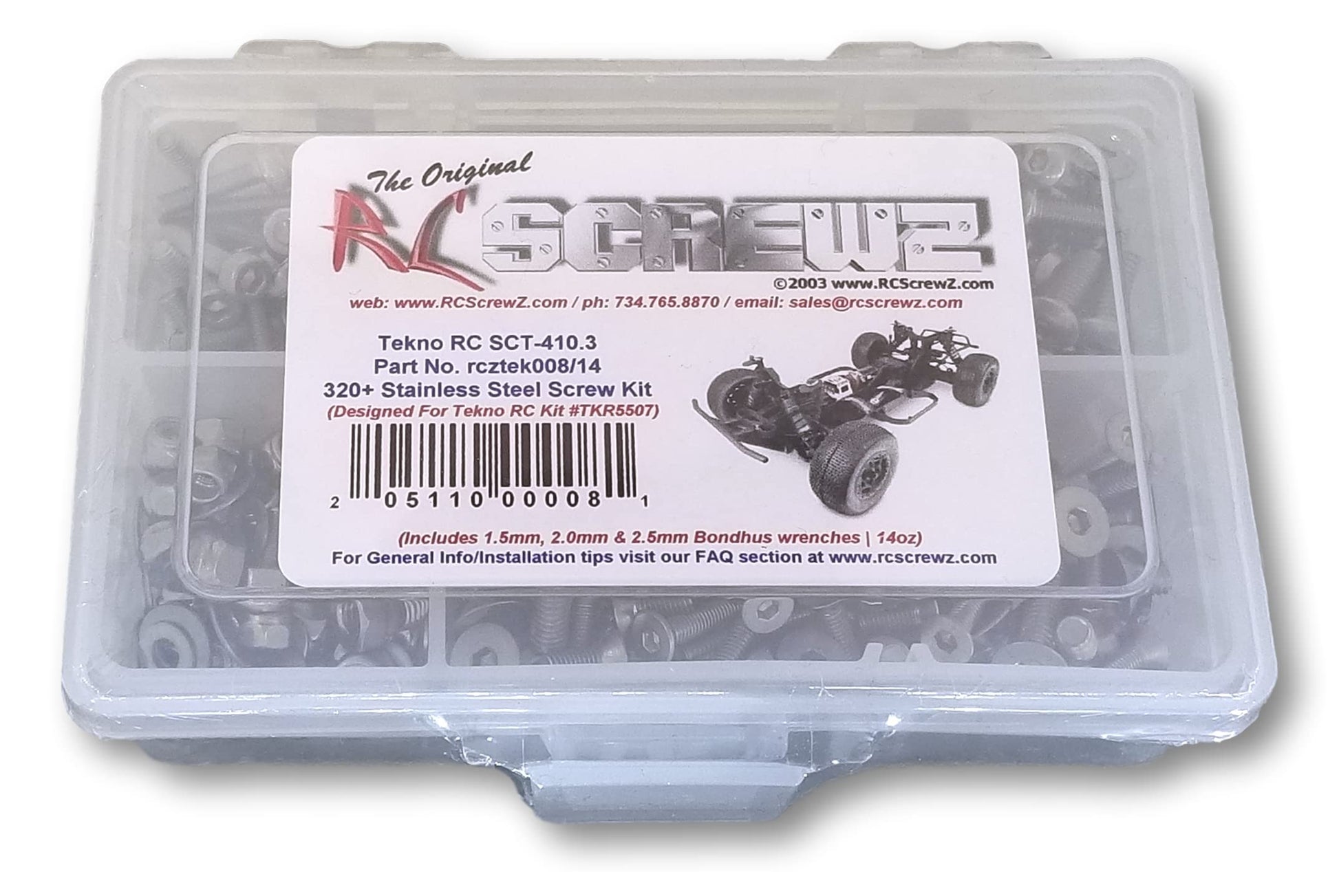 RCScrewZ Tekno RC Short Course Truck SCT 410.3 Stainless Steel Screw Kit, Complete Replacement Set for RC Car Rusted and Stripped Screws, Quality