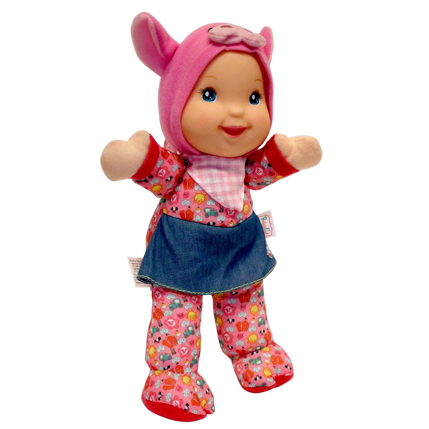 Baby's First 12" Farm Animal Friends Pink Pig Soft & Cuddly Singing Musical Doll, Sings Old McDonald Had a Farm