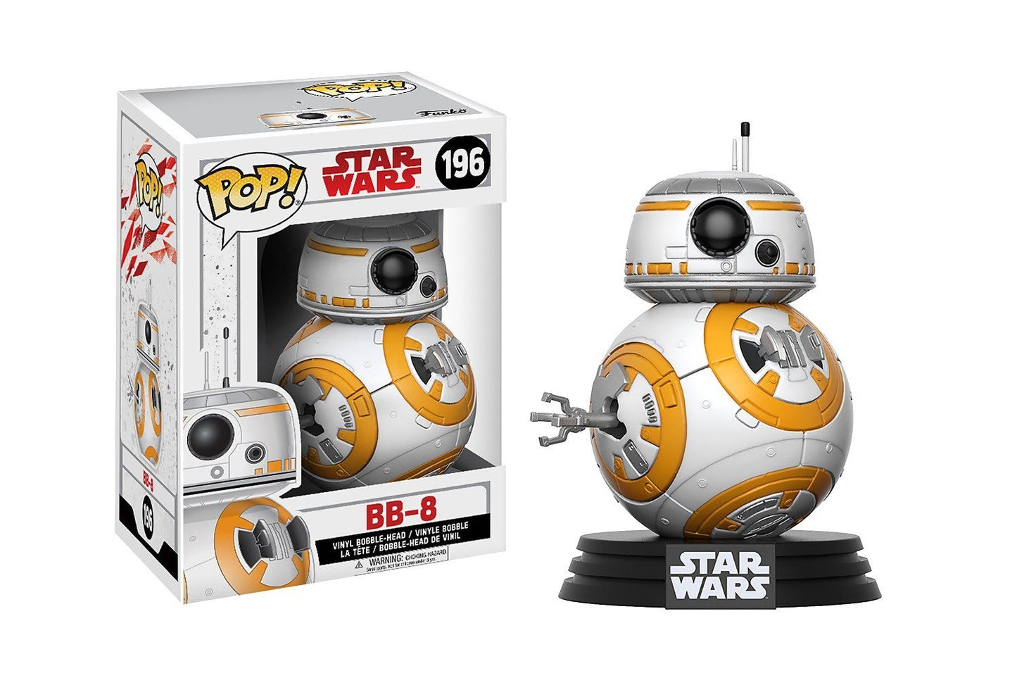 Funko Star Wars Rebel Four Pack Vinyl Bobble-Heads (Rey, Luke Skywalker, Chewbacca, BB-8)
