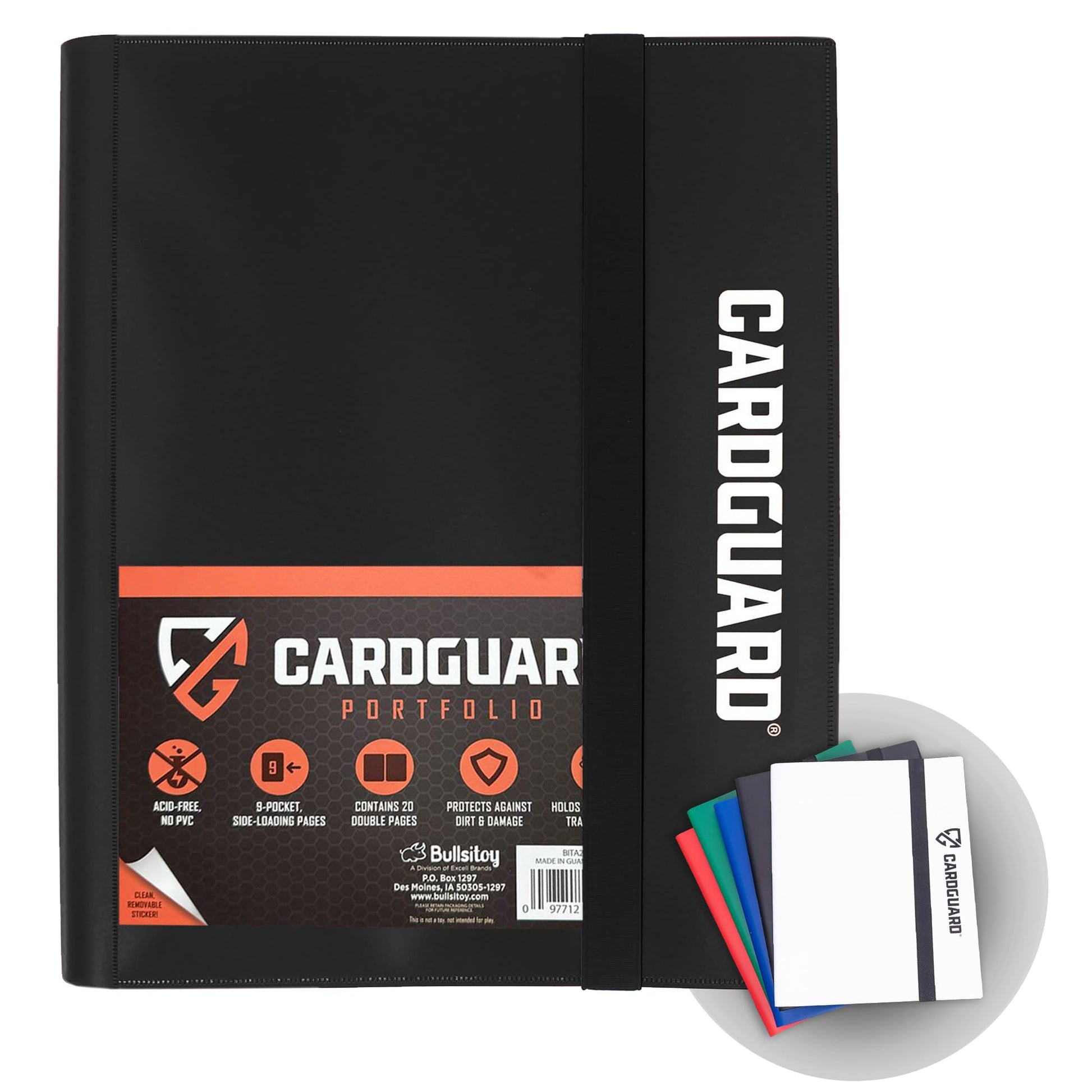 CardGuard Trading Card Binder Pro-Folio - 9 Pocket Binder - Side-Loading Album, Durable & Acid-Free Storage for Pokémon, YuGiOh, MTG, TCG, Game &