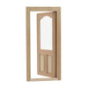 AUEAR, 1:12 Mini Furniture Unpaint Wooden Doors for DIY Scene Home Craft (2 Panel Style A)
