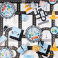 amscan On the Road Paper Tablecover 1.2m x 1.8m, White