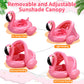 Flamingo Baby Float with Canopy,Baby Pool Float
