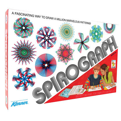 Spirograph Retro Deluxe Set - Arts and Crafts, Kids Toys, Art Supplies, Craft Supplies, Drawing Kit, Spiral Art, Reproduction of Classic Gear Design